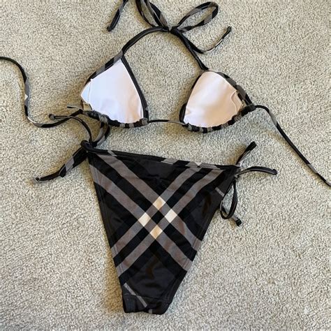 burberry plais|Burberry plaid bikini.